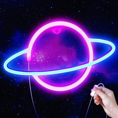 Luzes de néon estéticas para quarto